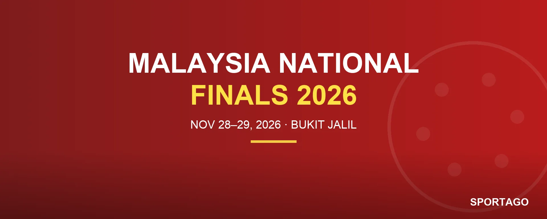 Malaysia National Finals 2026 banner