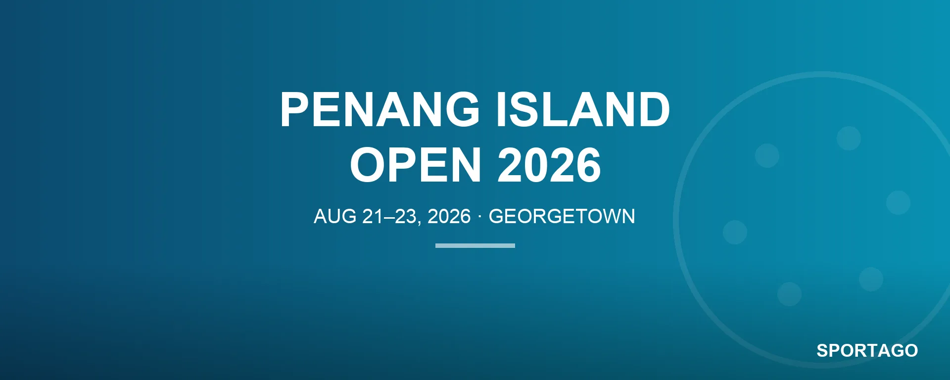Penang Island Open 2026 banner