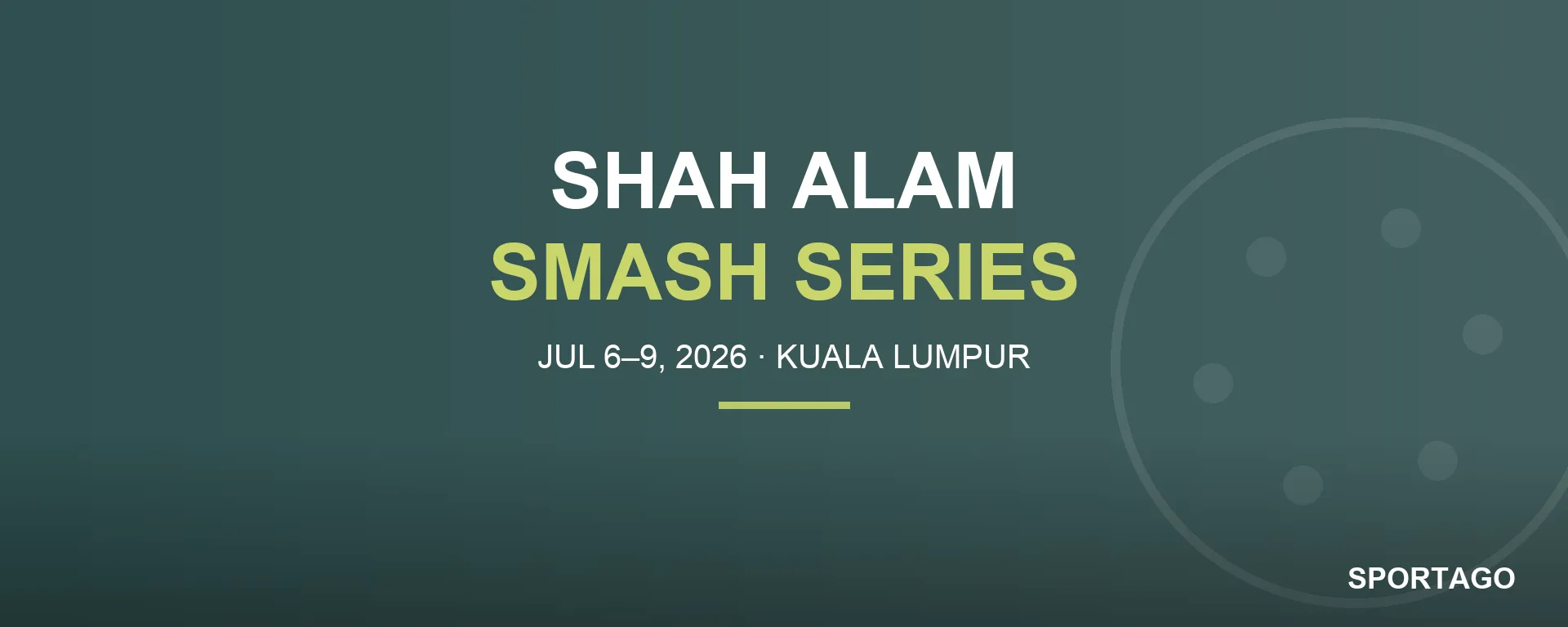 Shah Alam Smash Series 2026 banner